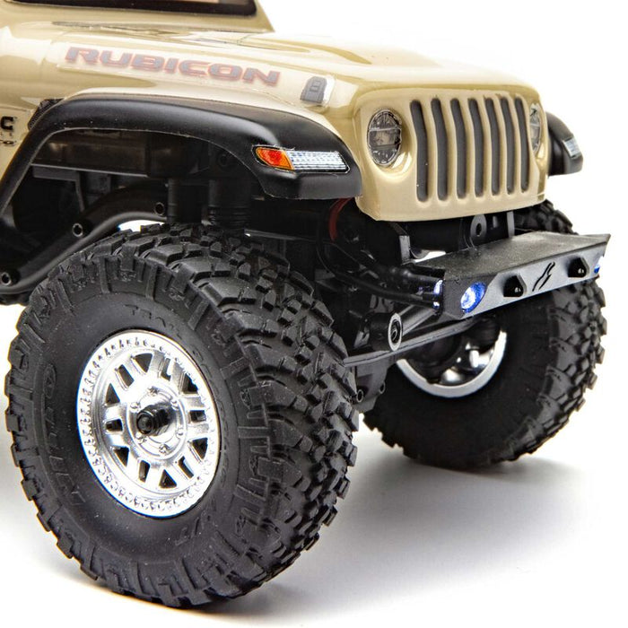 AXI00005T1 1/24 SCX24 Jeep JT Gladiator 4WD Rock Crawler Brushed RTR, Beige