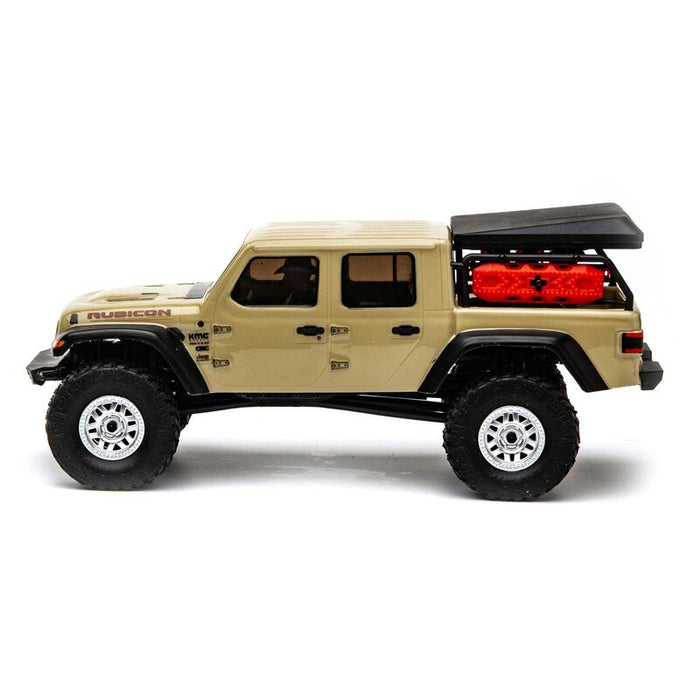 AXI00005T1 1/24 SCX24 Jeep JT Gladiator 4WD Rock Crawler Brushed RTR, Beige