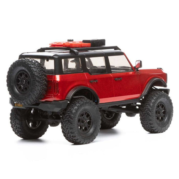 AXI00006T1 1/24 SCX24 2021 Ford Bronco 4WD Truck Brushed RTR, Red