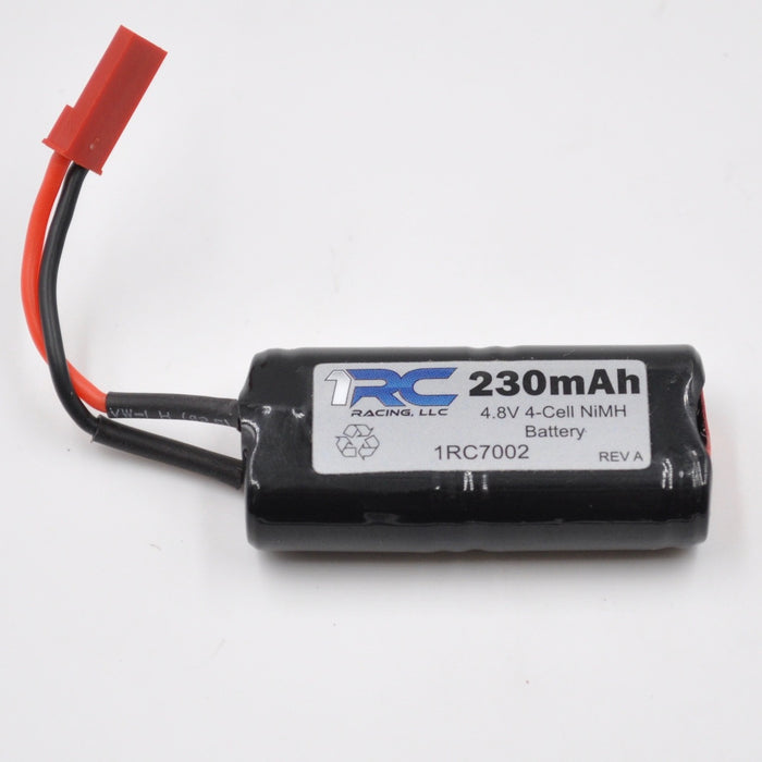 1RC7002 NiMH Battery, 4 Cell HiMh, 4.8V, 230mah, 1/18 midget