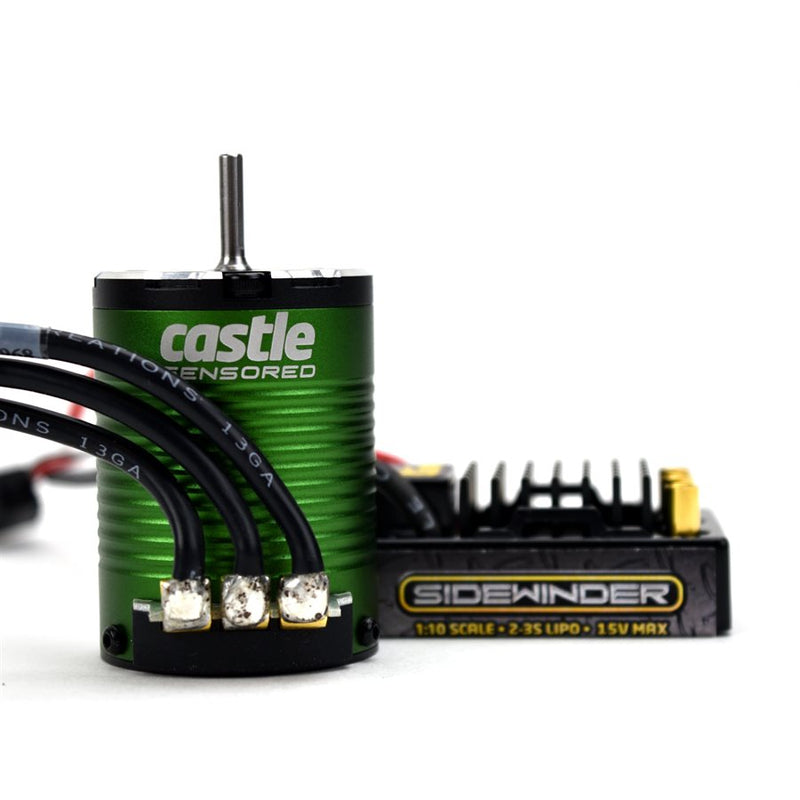 010-0115-06 Castle Creations Sidewinder 3 Waterproof 1/10 12V ESC w/ 5700kv Motor