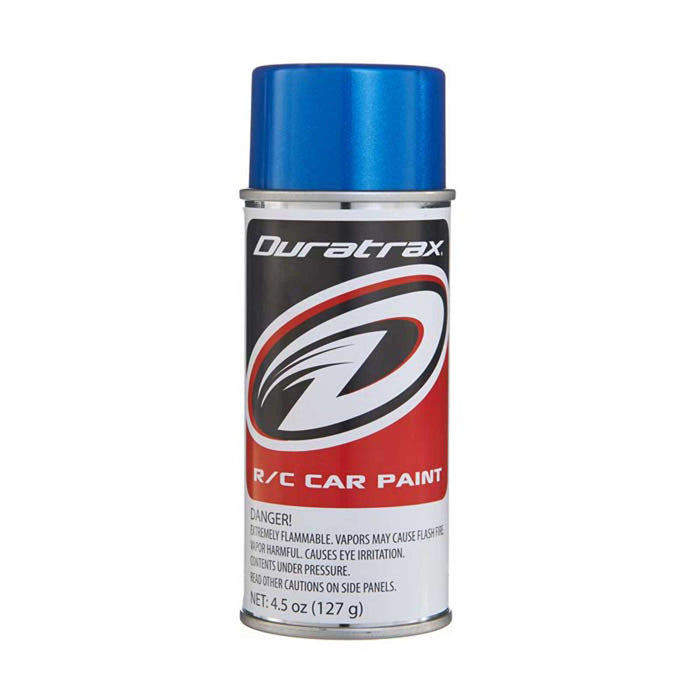 DTXR4265 Duratrax Polycarb Spray, Metallic Blue, 4.5 oz
