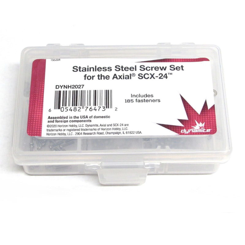 DYNH2027 Dynamite Axial SCX24 Stainless Steel Screw Set