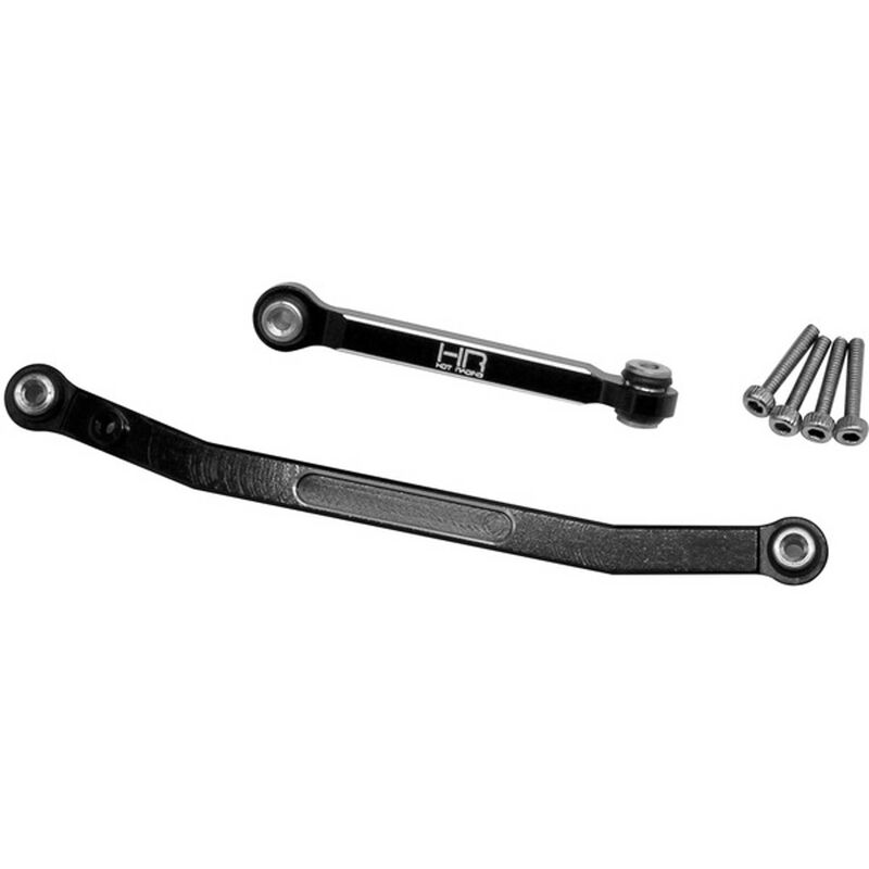 SXTF49X01 Hot Racing Black Aluminum Fix Link Steering Rod: SCX24