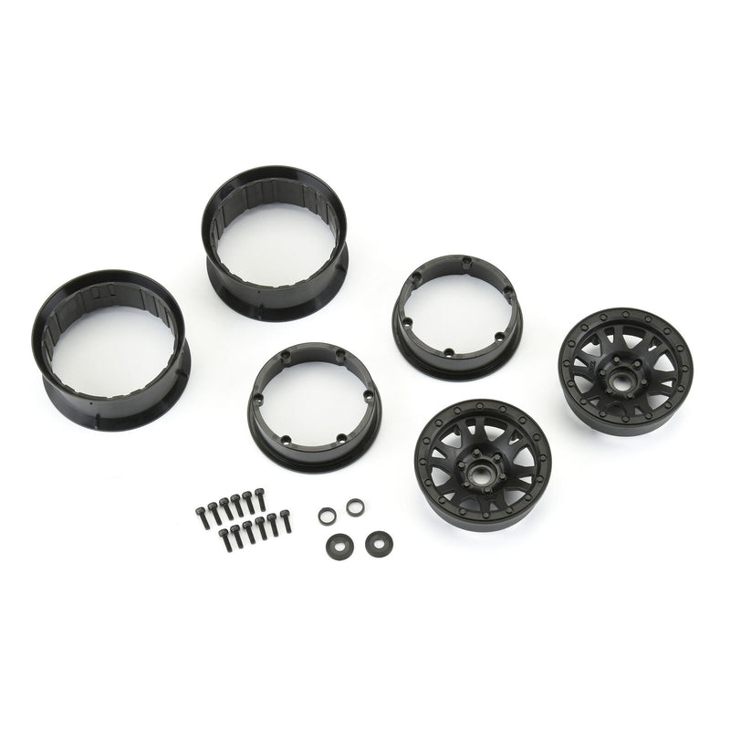 2805-03 Pro-Line 1/10 Impulse F/R 2.2" 12mm Crawler Wheels (2) Black