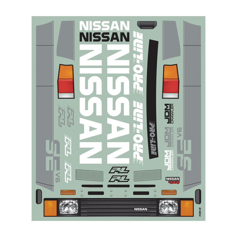 3608-00 Proline 1/10 1987 Nissan Hardbody D21 Clear Body 12.3" (313mm) WB Crawlers