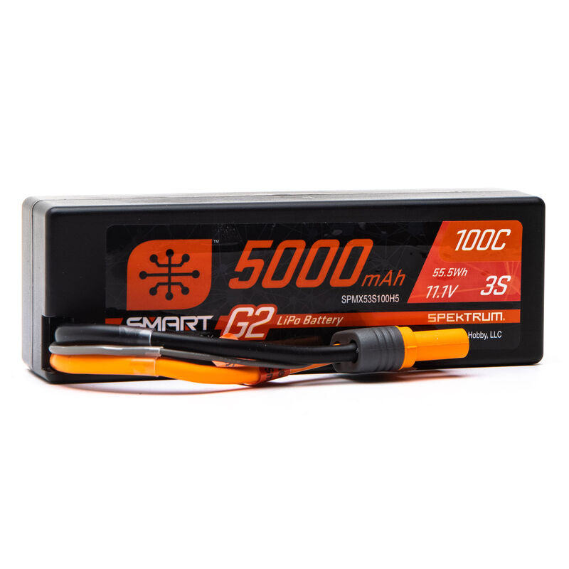 SPMX53S100H5 - Spektrum 5000mAh 3S 11.1v Smart G2 100C IC5