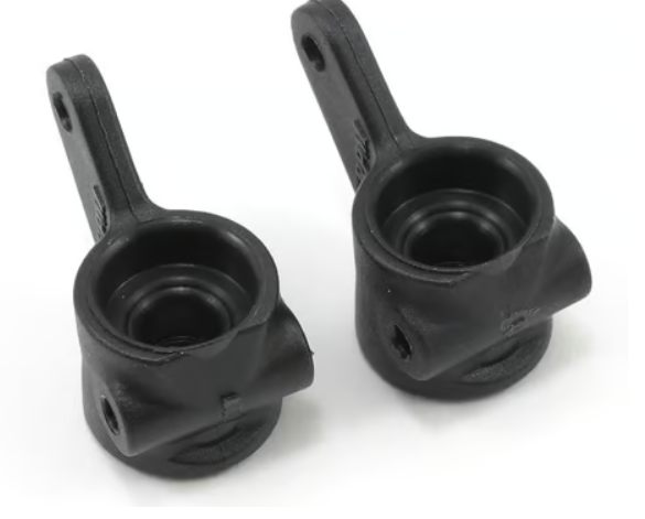 80372 RPM - Front Bearing Carriers for Traxxas Electric Rustler, Stampede, Bandit, Slash 2WD - BLACK