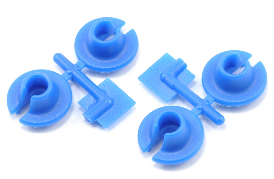 73155 - RPM Shock Spring Cups - Fits Losi, Traxxas, Assoc. MGT & HPI Savage Shocks [BLUE]