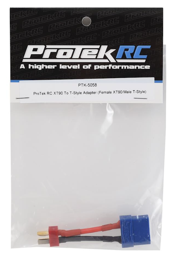 PTK-5058 Protek RC XT90 to T-Style Adapter (Female XT90/Male T-Style)