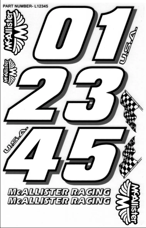L12345 Mcallister Large Numbers 12345
