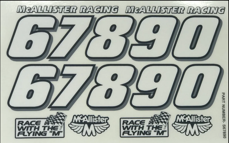 S67890 McAllister Small Numbers 6-0