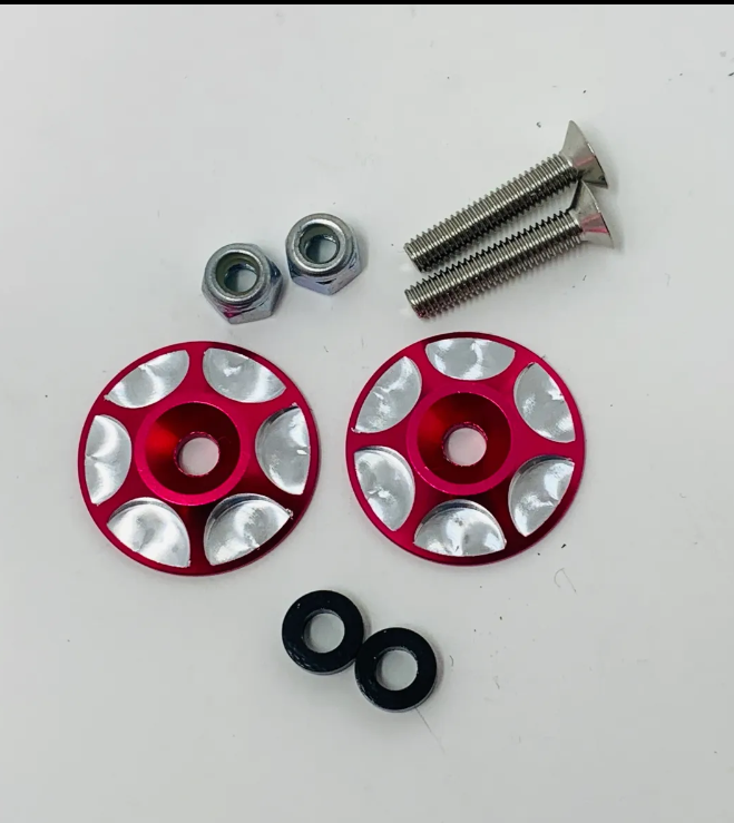 443-5 McAllister Racing Large Sprint Car Wing Buttons, Pink