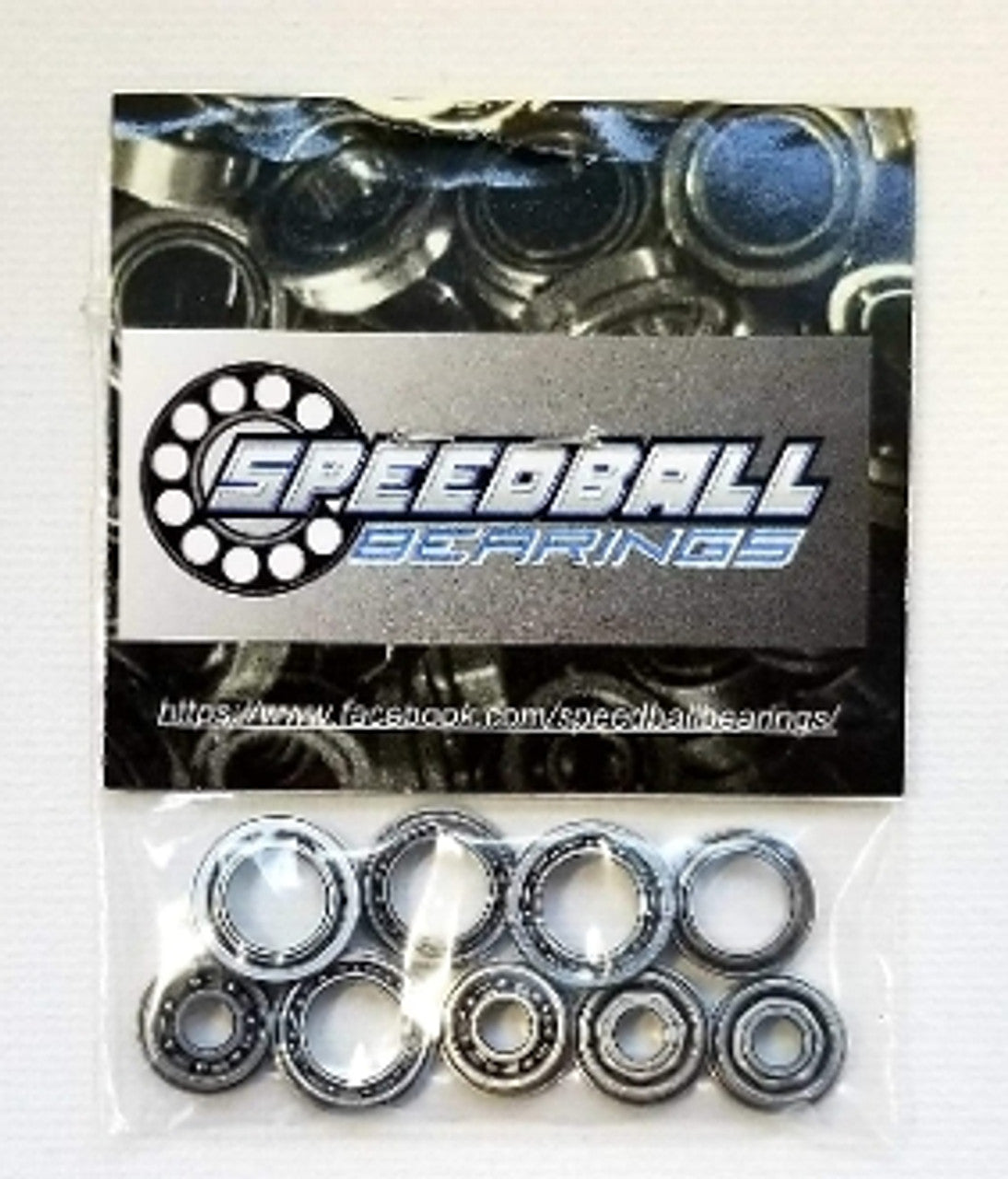 SB5 - SpeedBall Bearings Kit, 10 Flanged 1/8