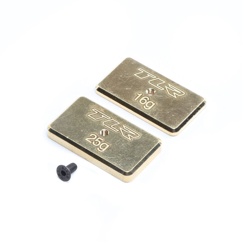 TLR331041 - TLR Rear Brass Weight Set, 16g & 25g: 22 5.0