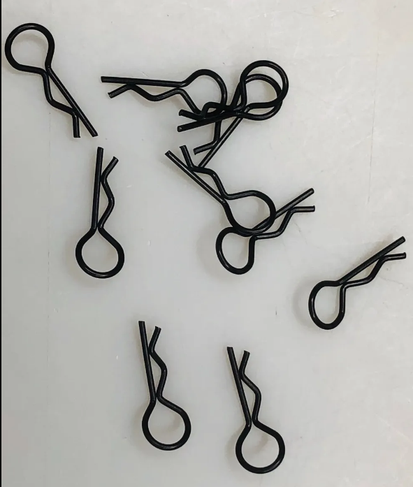 469-13 Metallic BLACK McAllister Body Clips