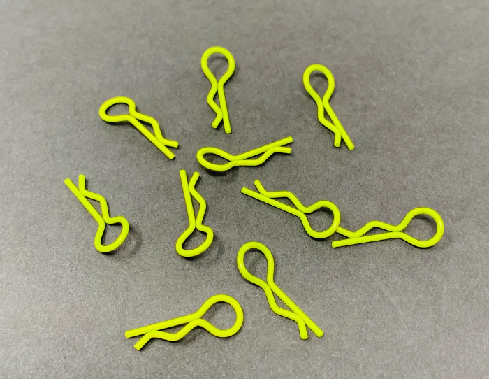 469 YELLOW Painted McAllister Body Clips