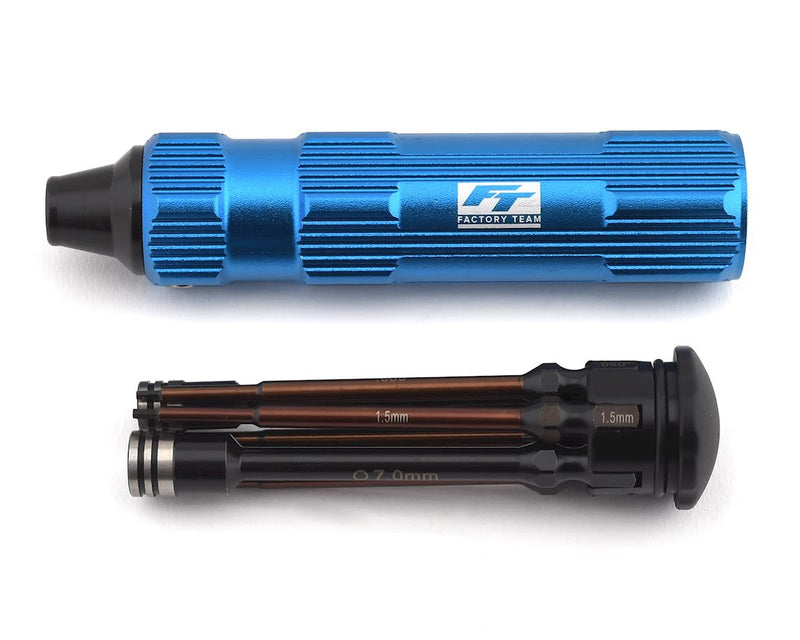 1650 Team Associated Factory Team 7 Piece 1/4” Drive Metric Hex Driver Set w/Handle