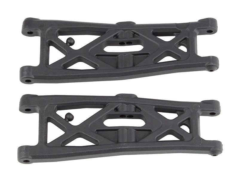 71139 Team Associated RC10T6.2 FT Front Suspension Arms, Gull Wing, Carbon