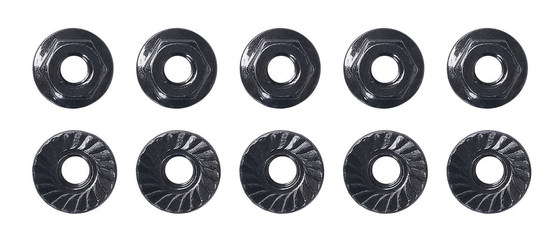 91150 Team Associated M4 Low Profile Serrated Steel Wheel Nuts (10 Pcs.)