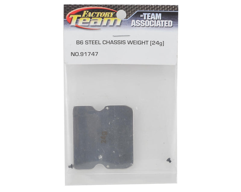 91747 - Team Associated B6 Steel Servo Chassis Weight (24g)