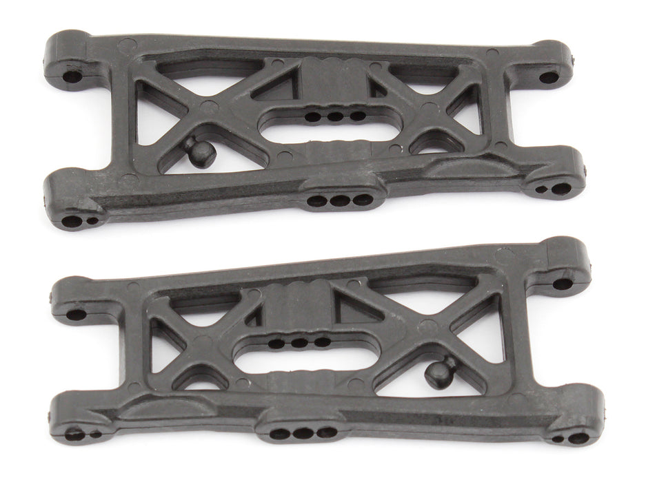 91871 Team Associated RC10B6 FT Front Suspension Arms Flat Carbon