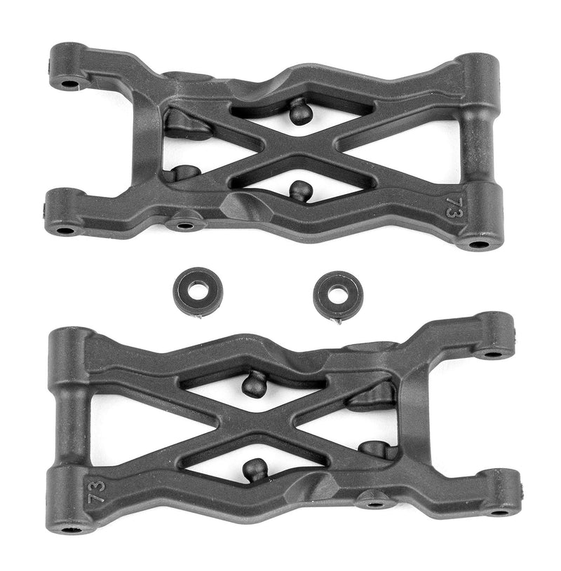 91873 Team Associated RC10B6.2 FT Rear Suspension Arms 73mm Carbon