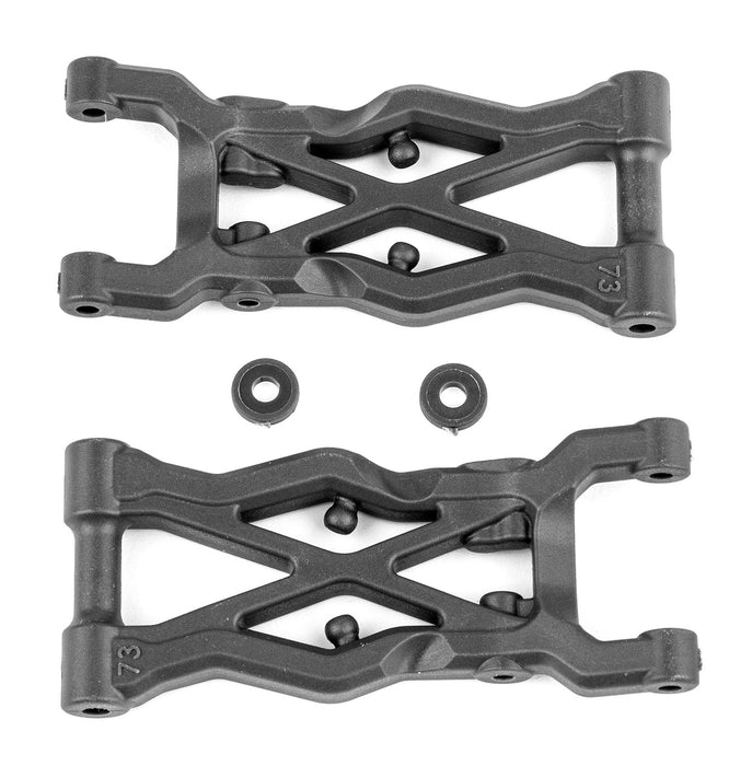 91873 Team Associated RC10B6.2 FT Rear Suspension Arms 73mm Carbon