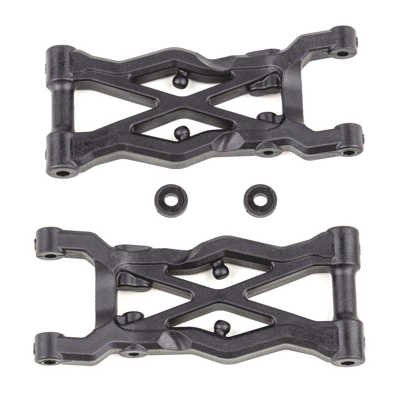 91874 Team Associated RC10B6.2 FT Rear Suspension Arms 75mm Carbon