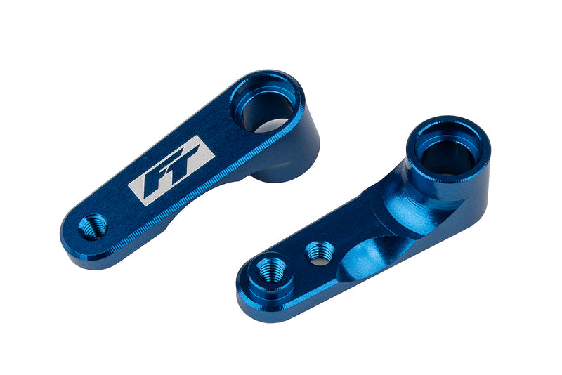 91983 Team Associated RC10B6.4 FT Aluminum Steering Bellcranks, Blue