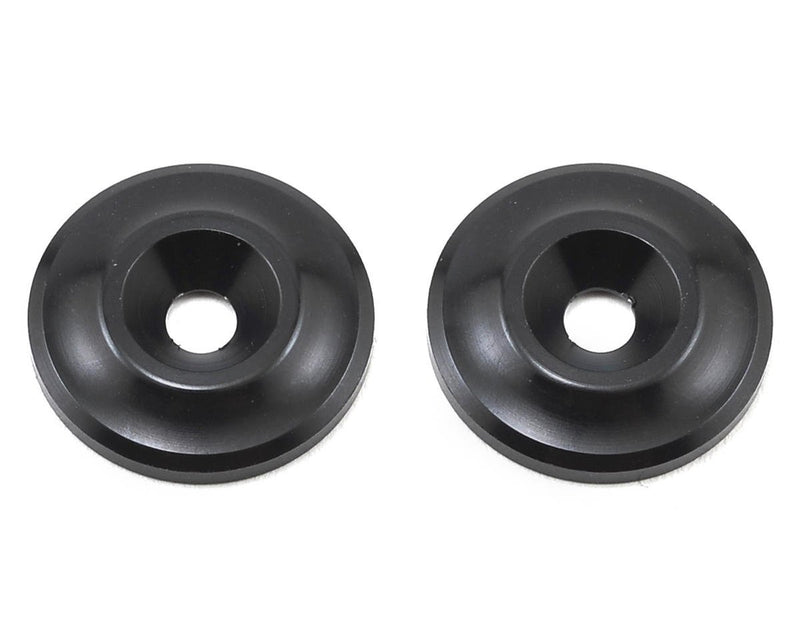 92100 Team Associated Factory Team Aluminum Wing Buttons (Black)