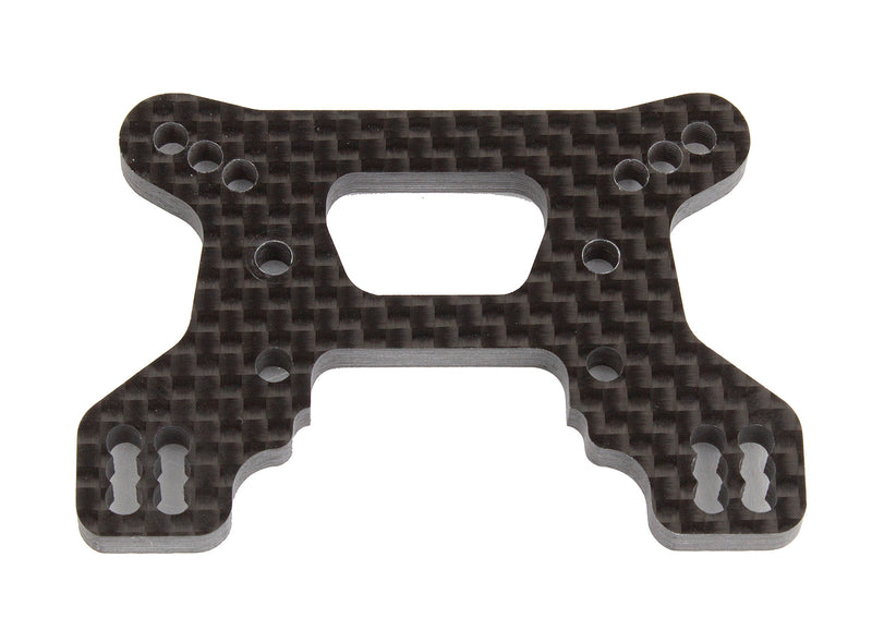92265 Associated RC10B74.1 Front Shock Tower, 23mm, Carbon Fiber