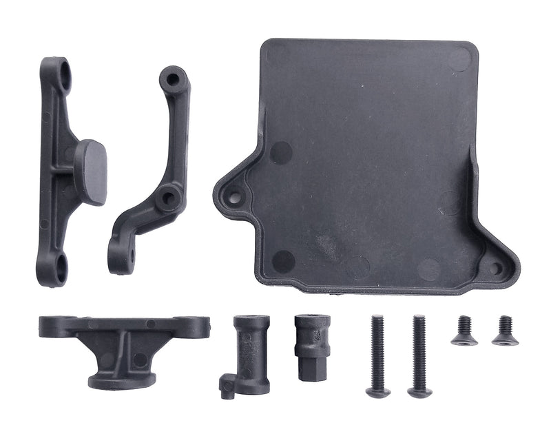 92268 Team Associated RC10B74.1 LP Battery Posts/Fan, Mount/ESC Tray