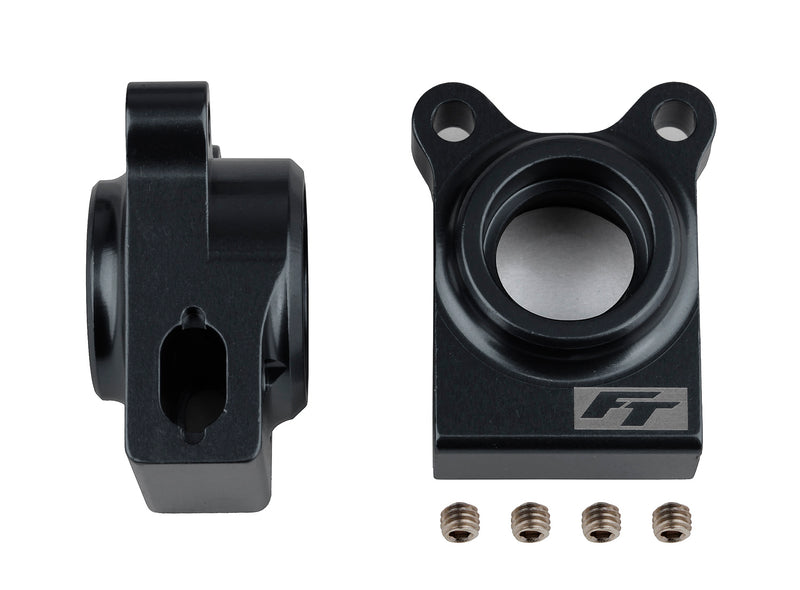 92271 Team Associated RC10B74.1 Aluminum Rear Hubs Black