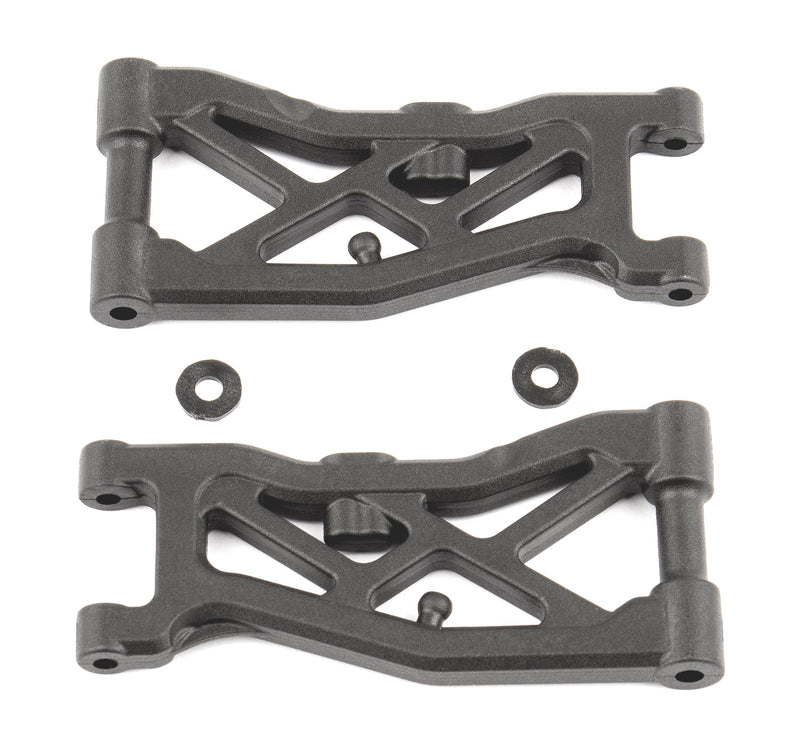 92297 Team Associated RC10B74 FT Front Suspension Arms Carbon