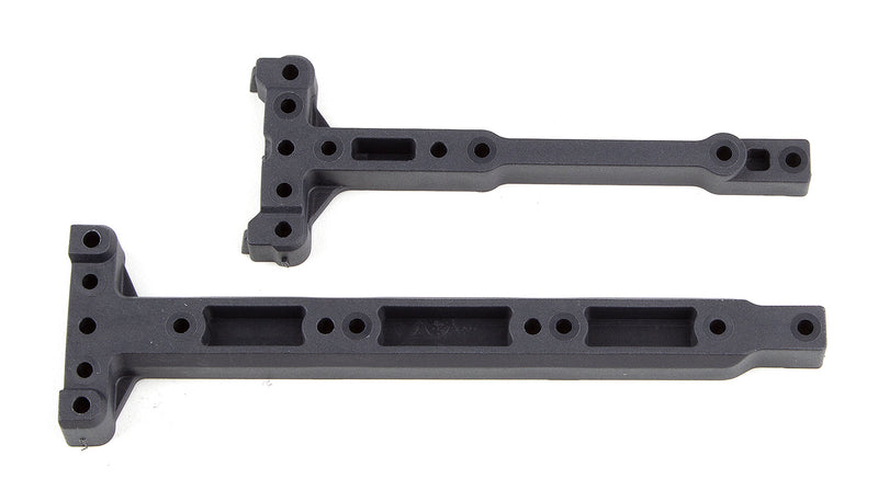 92300 RC10B74.1 Factory Team Chassis Braces, Carbon Fiber