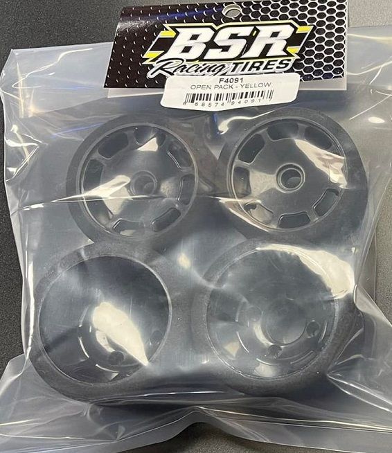 F4091 - BSR Open Tire Set w/ Yellow Left Front (4091)