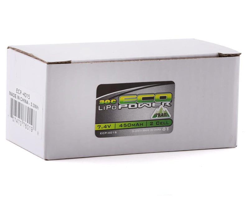 ECP-4015 Eco Power "Trail" SCX24 2S 30C LiPo Battery w/PH2.0 Connector (7.4V/450mAh)