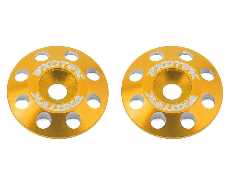 1678GLD - Exotek Flite V2 16mm Aluminum Wing Buttons (2) (Gold)