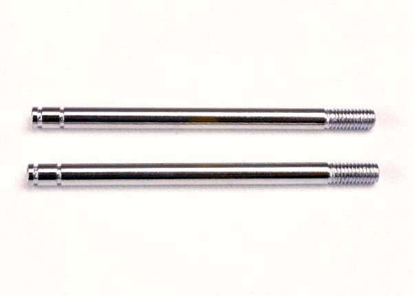1664 Traxxas Shock Shafts, Steel, Chrome Finish (Long) (2)