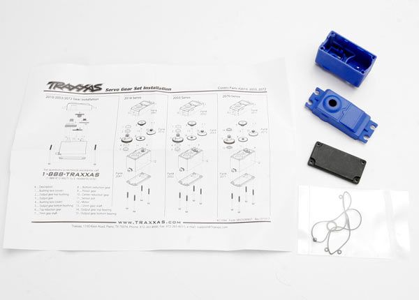 2074 Traxxas Servo Case/Gaskets for 2056 and 2075 waterproof servos