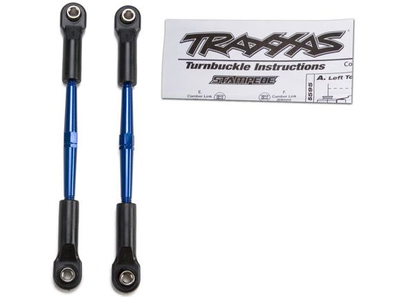 2336A - Turnbuckles, aluminum (blue-anodized), toe links, 61mm (2) (assembled)