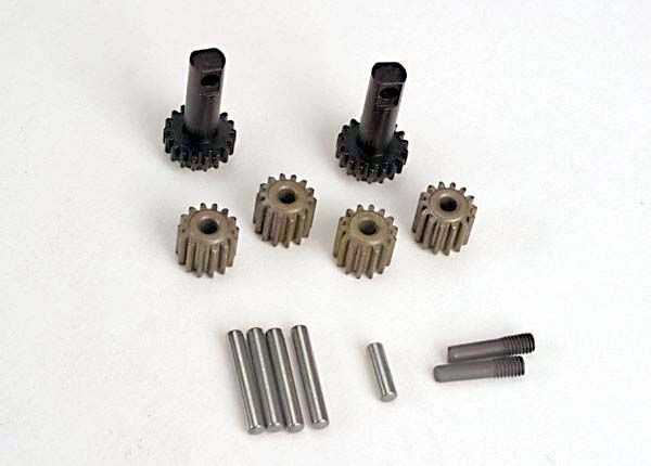 2382 - Planet gears (4)/ planet shafts (4)/ sun gears (2)/sun gear alignment shaft (1) all hardened