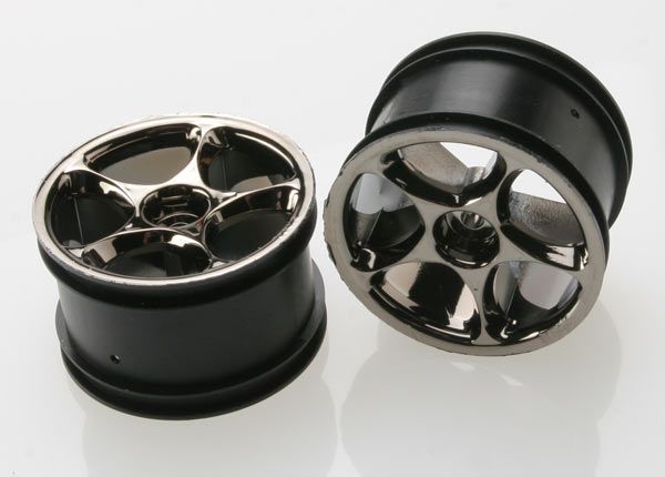 2472A Traxxas Wheels Tracer 2.2" (Black Chrome) (2) (Bandit rear)