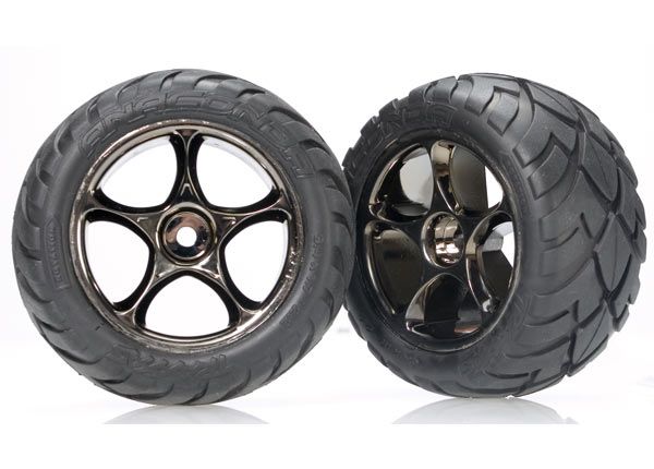 2478A Traxxas Tires & Wheels assembled.  Anaconda 2.2