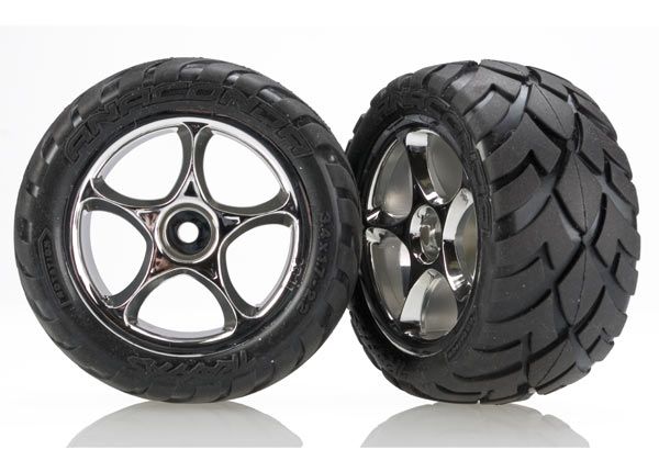 2478R - Tires & wheels, assembled (Tracer 2.2' chrome wheels, Anaconda 2.2' tires with foam inserts) (2) (Bandit rear)