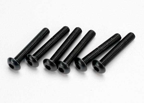 2583 - Screws, 3x18mm button-head machine (hex drive) (6)