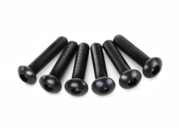2593 - Screws, 3x14mm button-head machine (hex drive) (6)