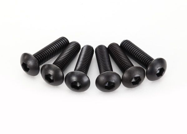 2594 Traxxas Screws, 4x15mm button-head machine (hex drive) (6)