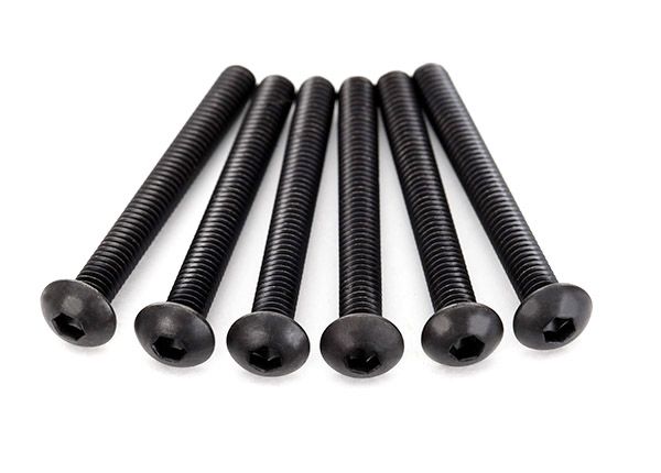 2595 Traxxas Screws, 4x35mm button-head machine (hex drive) (6)